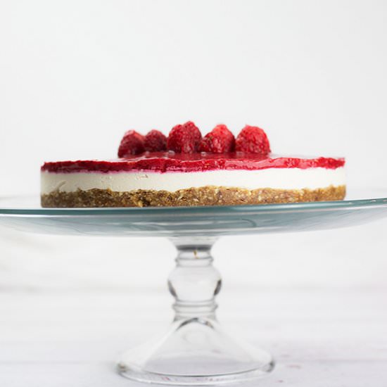 Raspberry Vegan Cheesecake