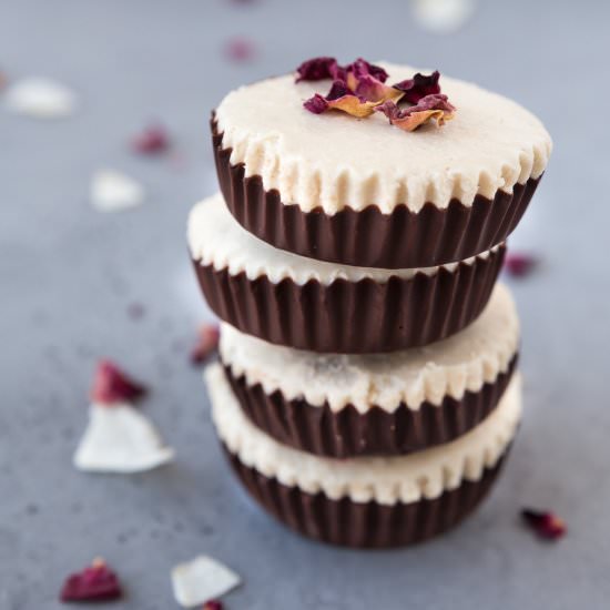 Rose Infused Chocolate Cups