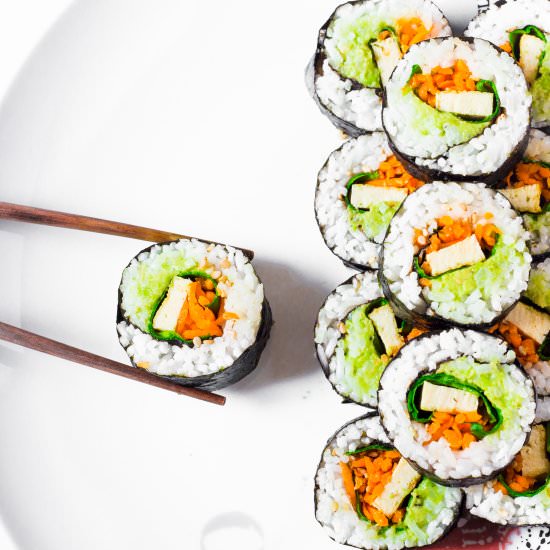 Easy Vegan Sushi Rolls