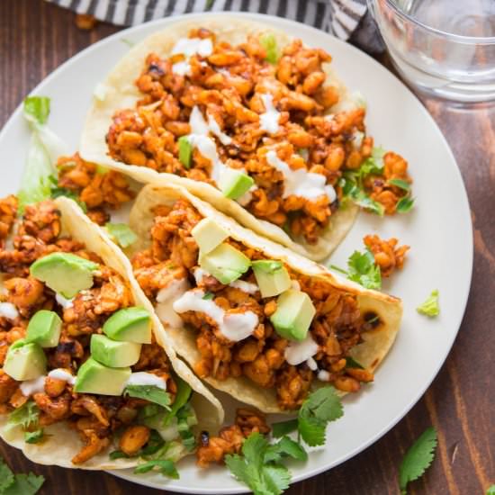 Chipotle Tempeh Tacos