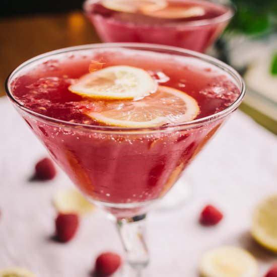Raspberry and Pomegranate Cocktail