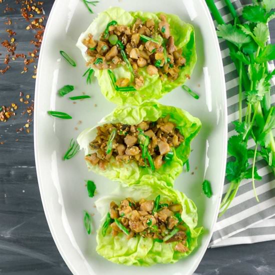 Asian Chicken Lettuce Wraps