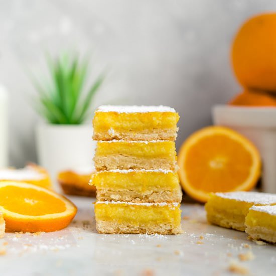 Orange Shortbread Bars