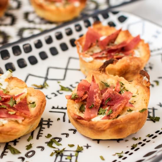 Turkey Bacon & Cream Cheese Puff