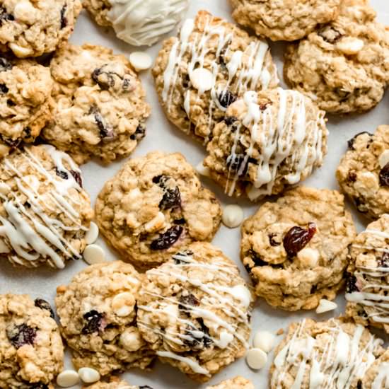 White Chocolate Oatmeal Cookies