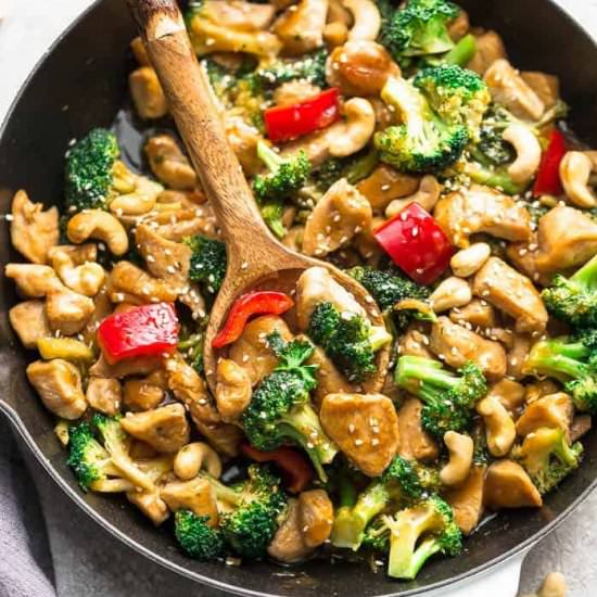 Keto Cashew Chicken
