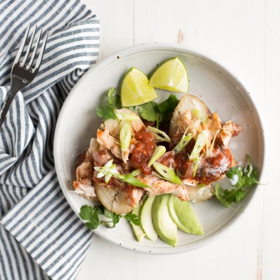 3-Ingredient Crockpot Salsa Chicken