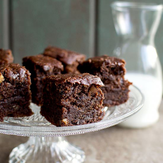 Vegan Double Chocolate Brownies