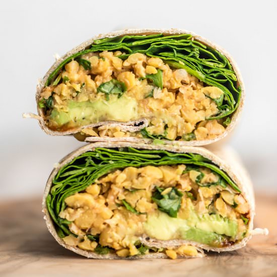 Spicy Chickpea Wraps