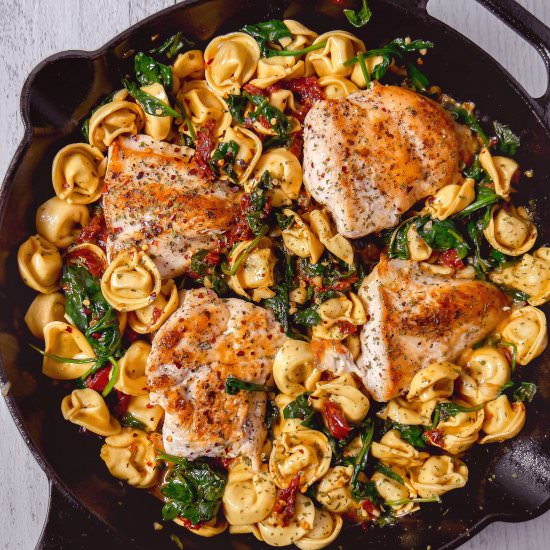 Tuscan Chicken with Tortellini