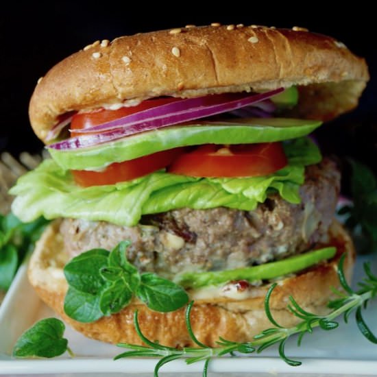 Grilled Mediterranean Burgers