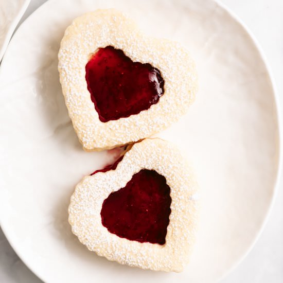 Strawberry Shortbread Cookies