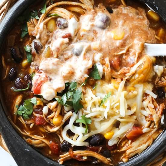 Instant Pot Chicken Taco Chili