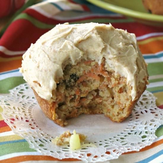 Healthy Carrot Cake Muffin