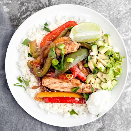 Chicken Faijita Veggie Meal Prep