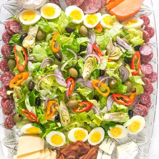 Large Salad & Cheese Platter