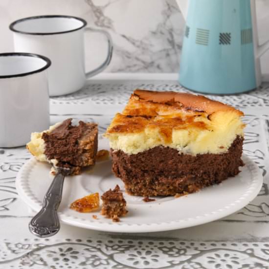 Cheesecake and chocolate