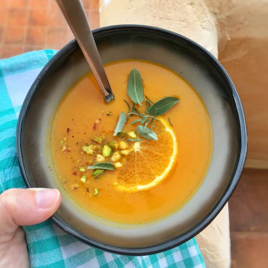 Carrot Soup with Orange & Sage