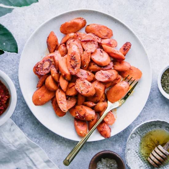 Honey Harissa Pan-Roasted Carrots