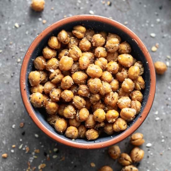 Crispy Everything Bagel Chickpeas