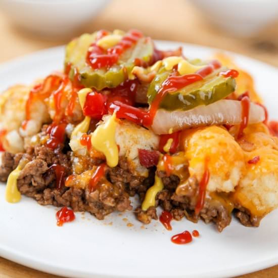 Cheeseburger Tater Tot Casserole