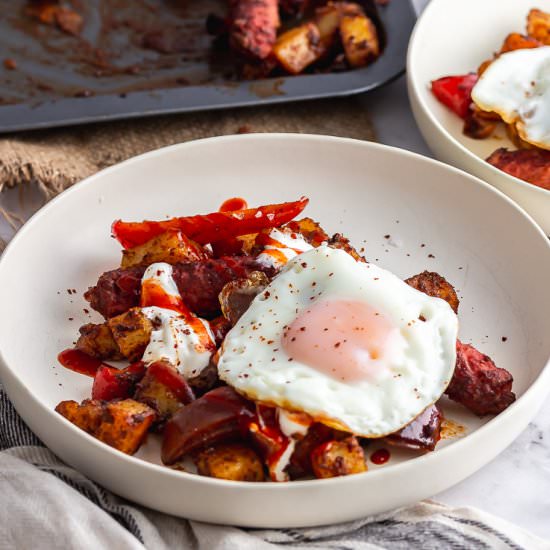 Veggie Sausage Bake with Potatoes