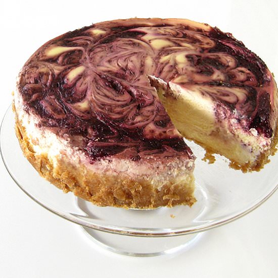 Cherry Swirl Cheesecake