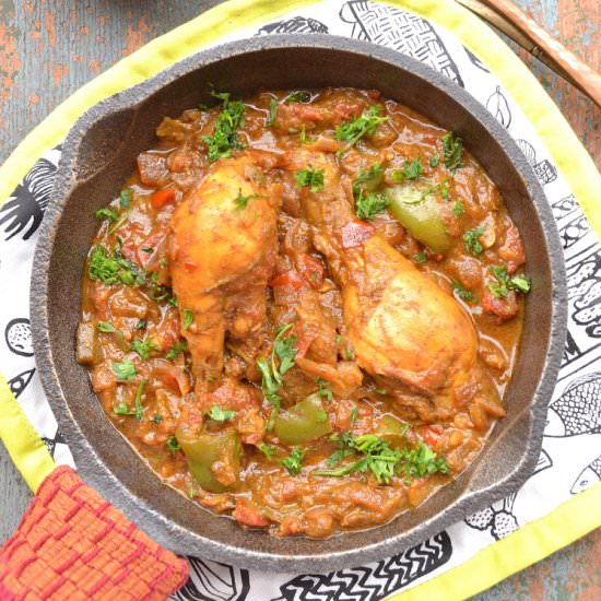 Skillet Chicken Legs Indian Style