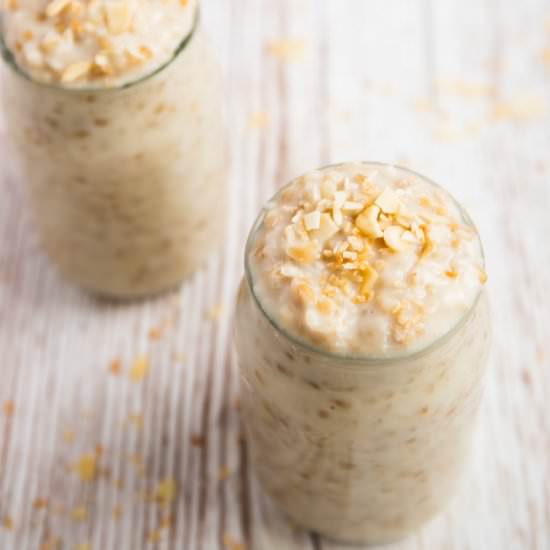Coconut Overnight Steel Cut Oats