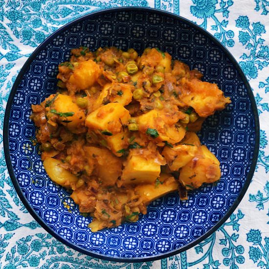 Aloo Matar – Potato and Pea Curry