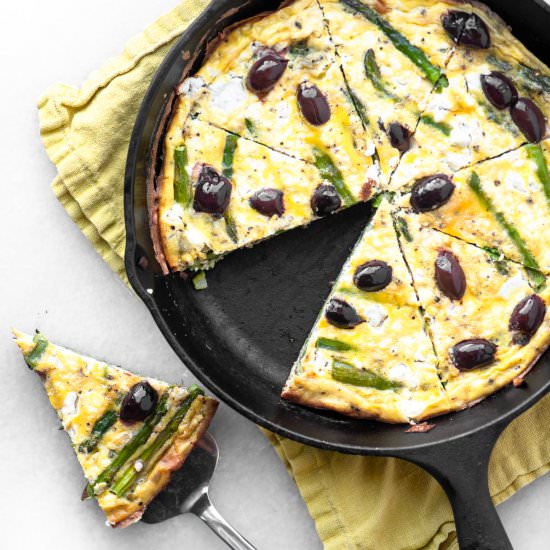 Asparagus and Goat Cheese Frittata