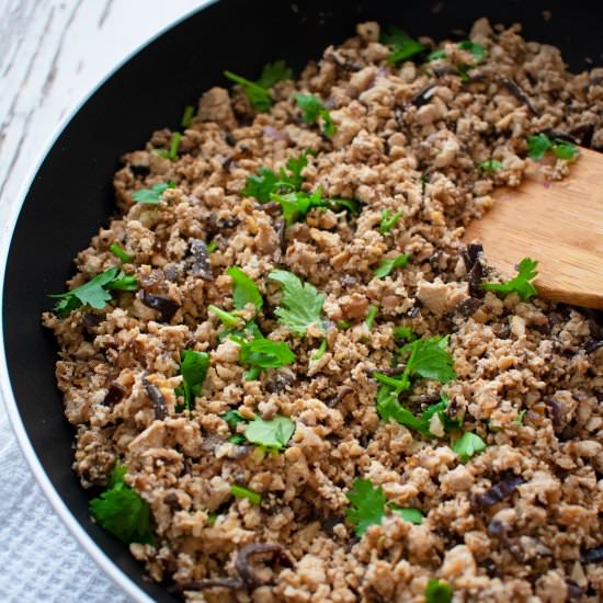 Tofu and Mushroom Mince