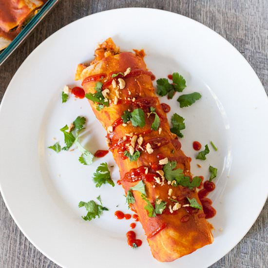 Vegan Sweet Potato Enchiladas