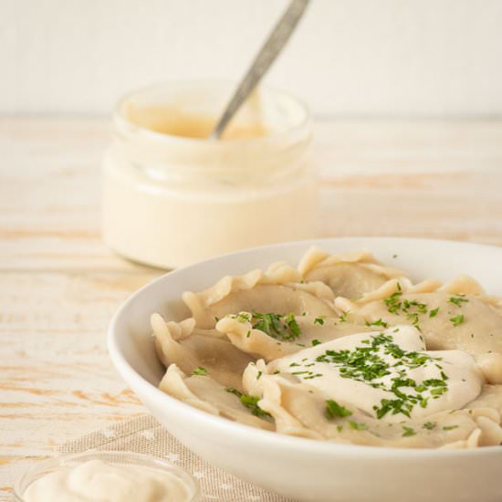 Potato porcini dumplings