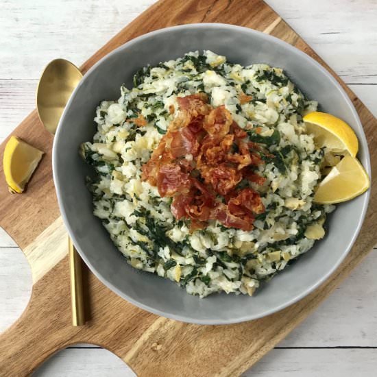 Spinach and Artichoke Risotto