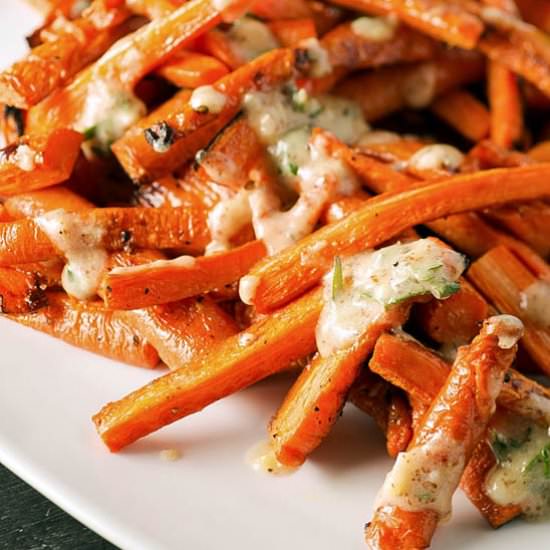 Roasted Carrots with Vinaigerette