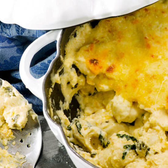 Mac and Cheese with Spinach
