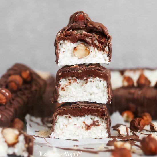 Vegan ‘Nutella’ Bounty bars
