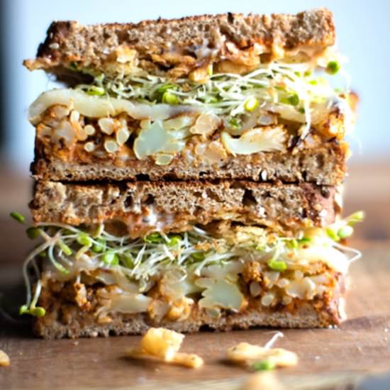 Spicy Cauliflower Sandwich