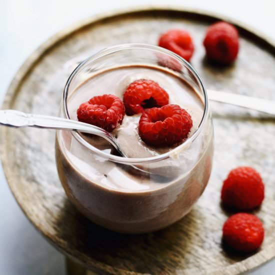 Chocolate yogurt mousse