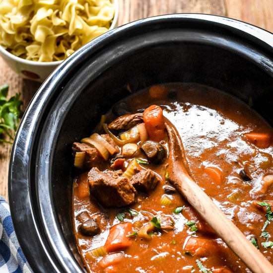 Slow-Cooker Beef Bourguignon