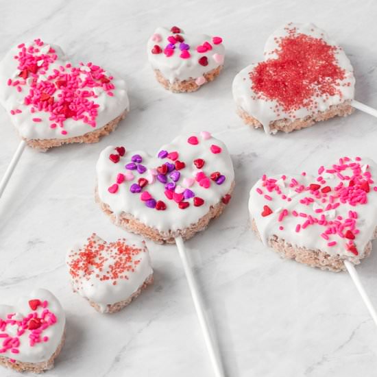 White Chocolate Rice Krispie Treats