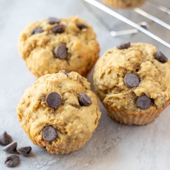 Peanut Butter Banana Muffins