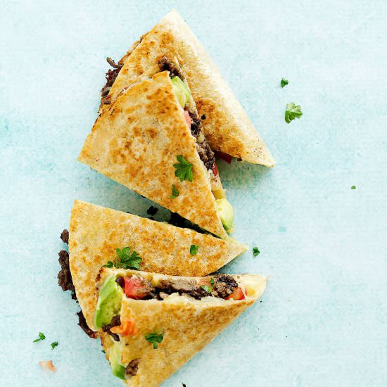 Leftover Tacos Quesadillas