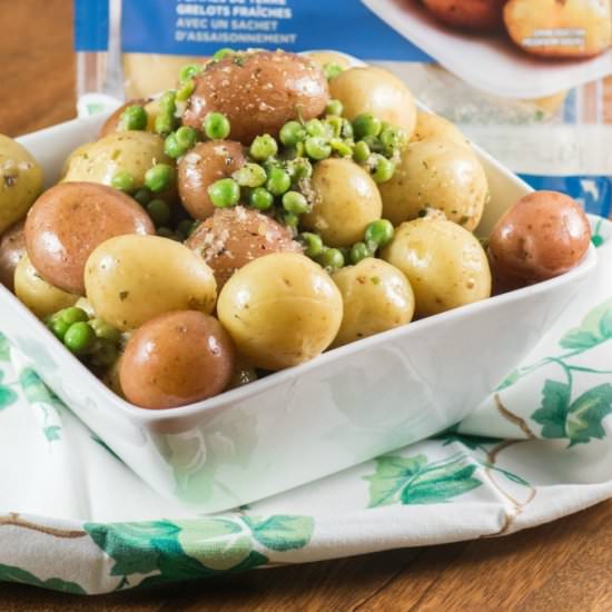 Herb Lemon Butter Peas & Potatoes
