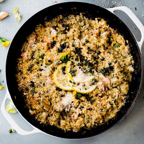 Baked Cauliflower Rice Risotto