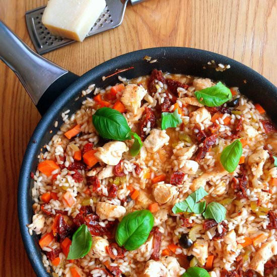 Chicken Sun Dried Tomato Risotto