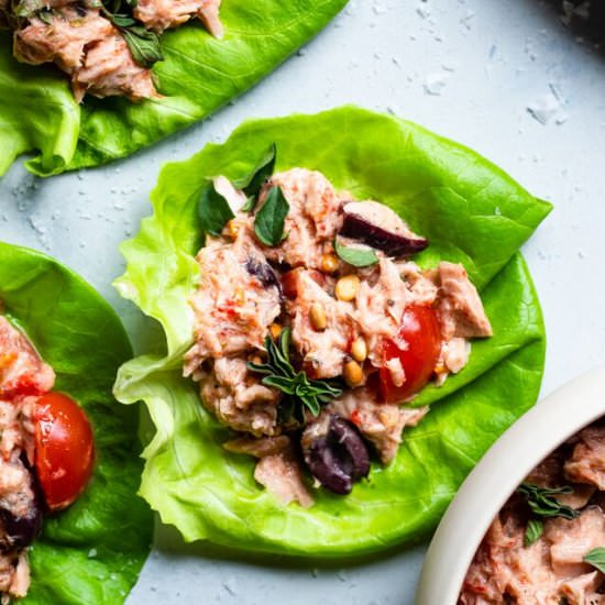 Low Carb Mediterranean Tuna Salad