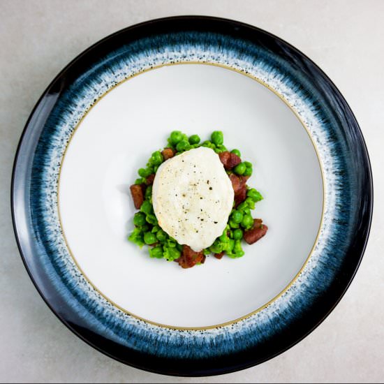 Goats Cheese, Pancetta & Pea Salad