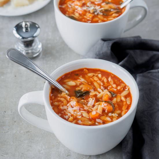 Tomato Orzo Soup
